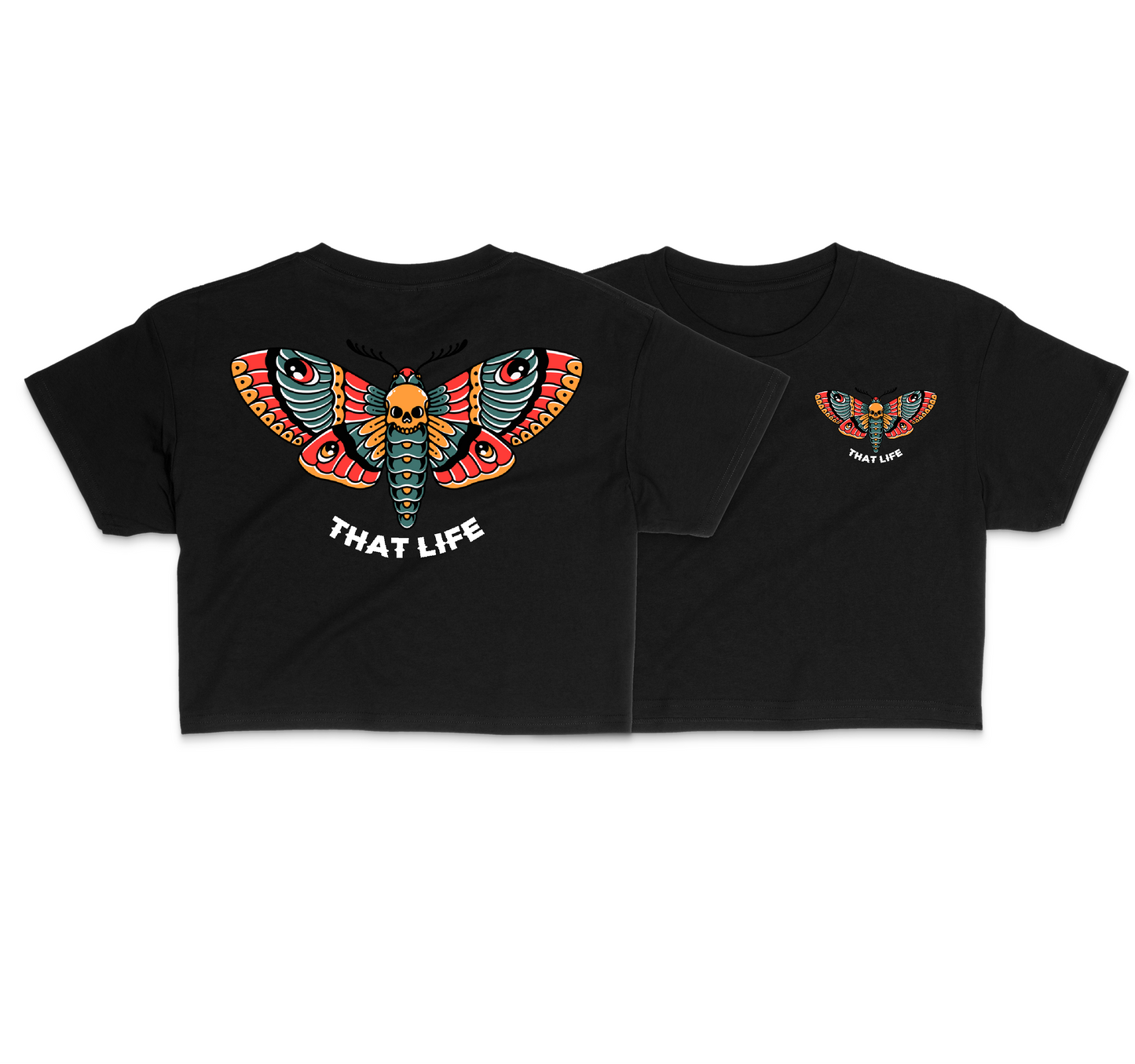 Death Moth Crop Tee