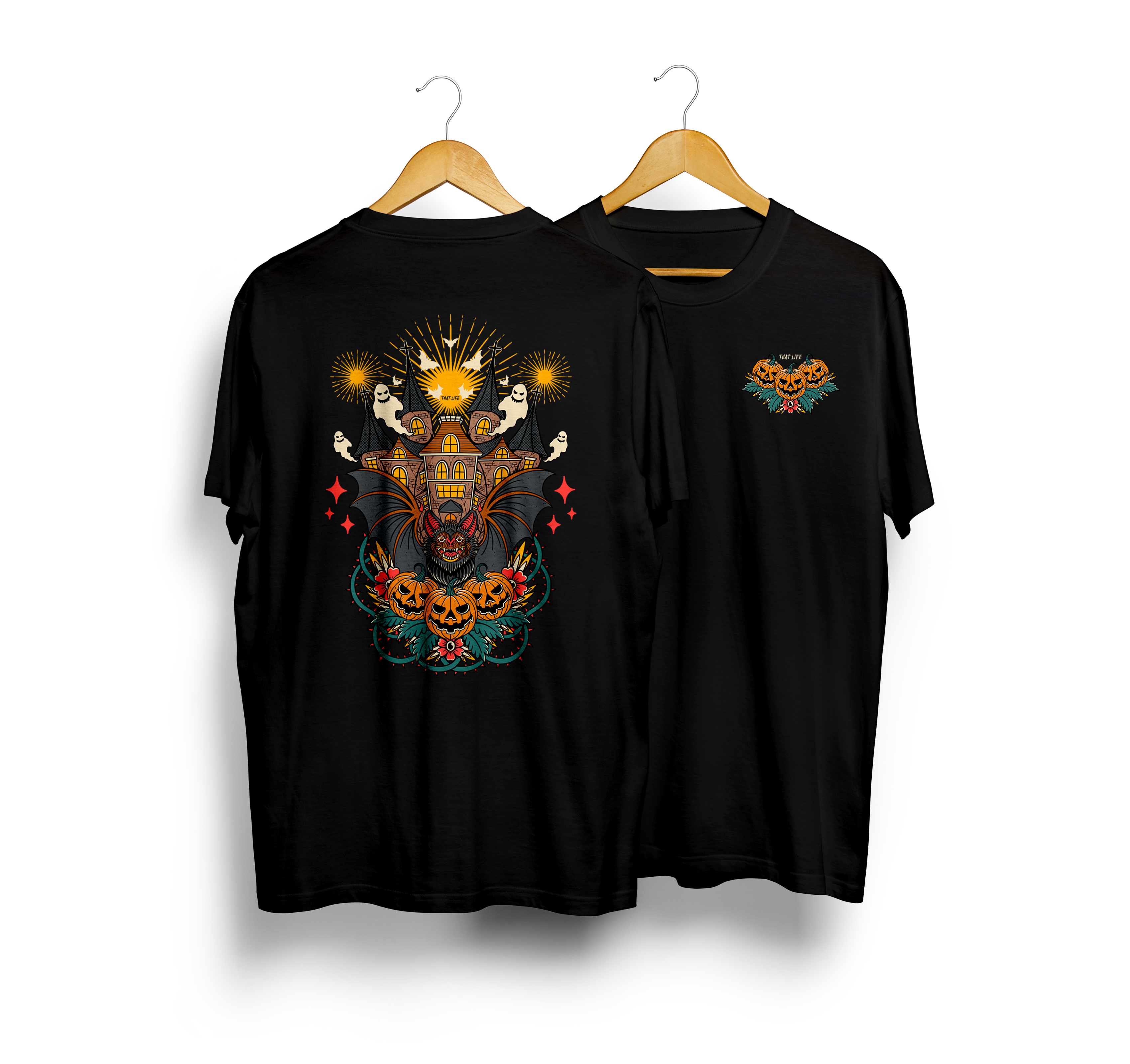 Haunted House Black Tee