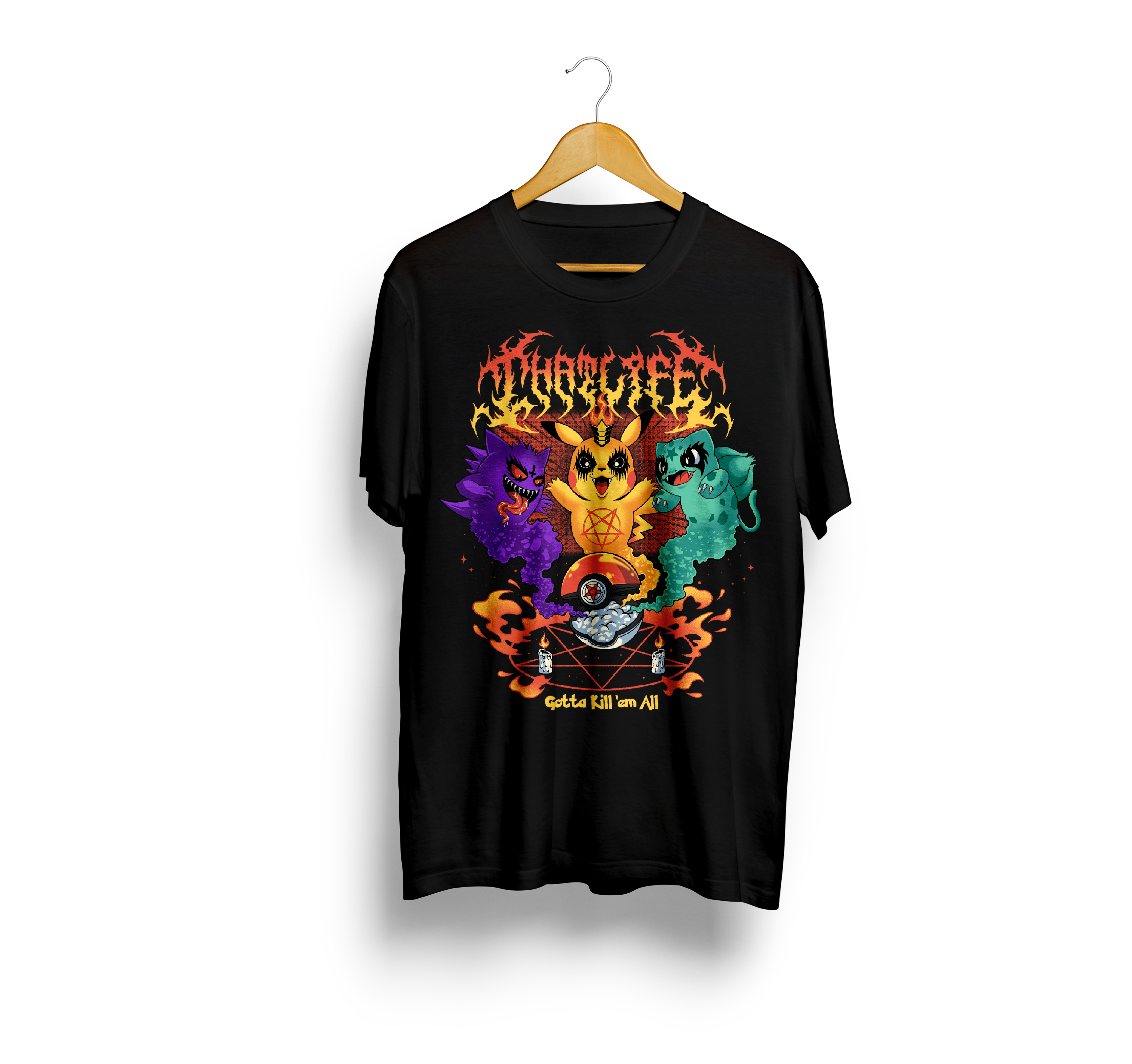 Pokedemon Black Tee