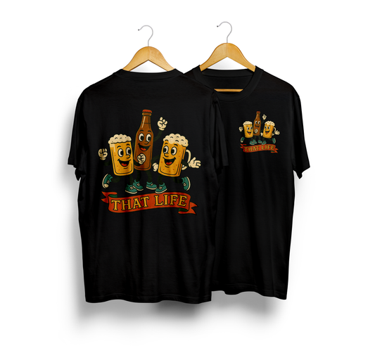Beer O Clock Black Tee