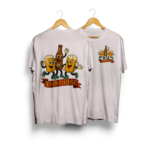 Beer O Clock White Tee