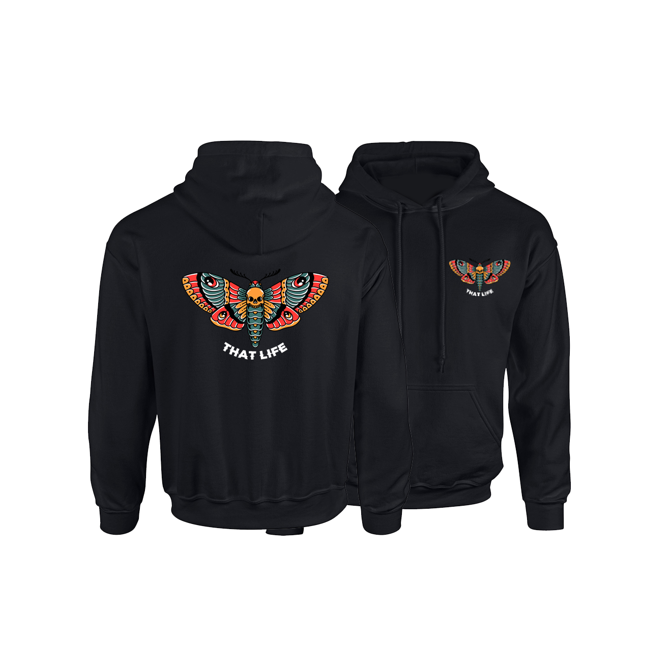 Death Moth Black Hoodie