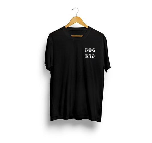 Dog Dad Black Tee