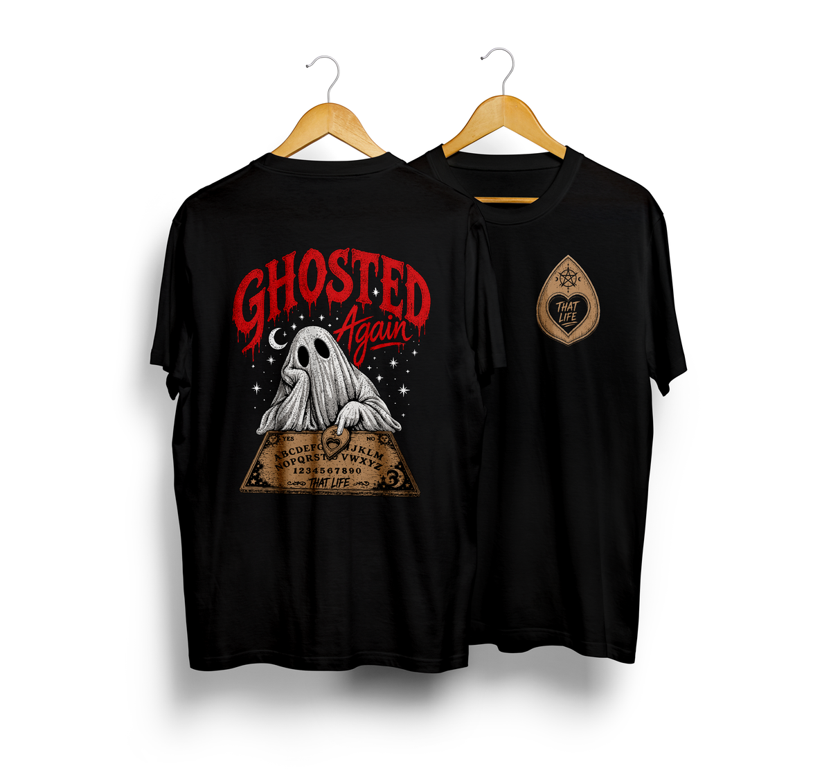 Ghosted Again Black Tee