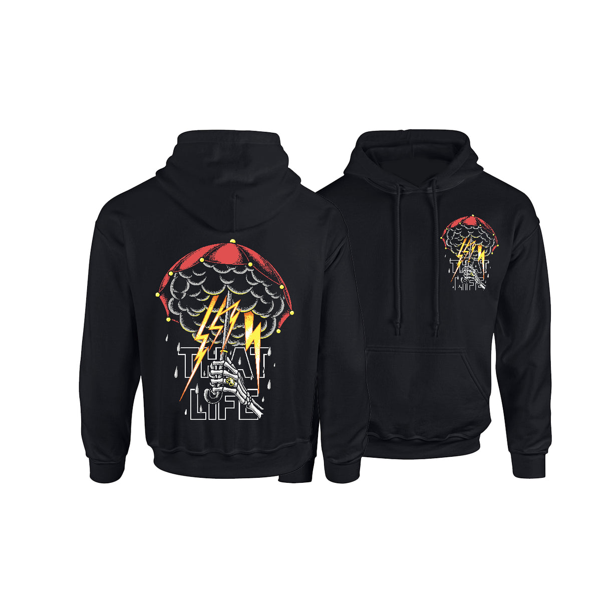 Gloom and Doom black hoodie