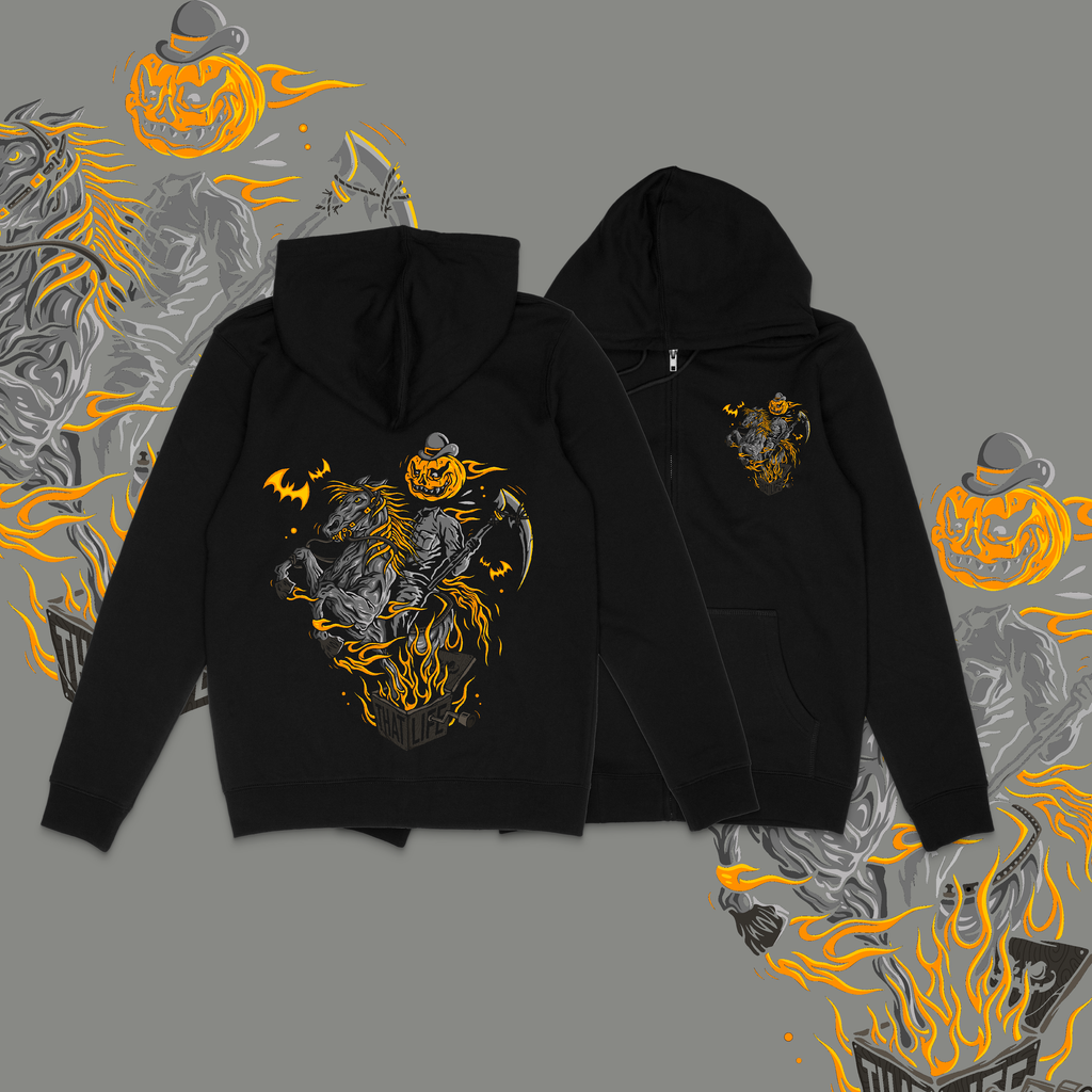 Halloween Horseman Zip Hoodie