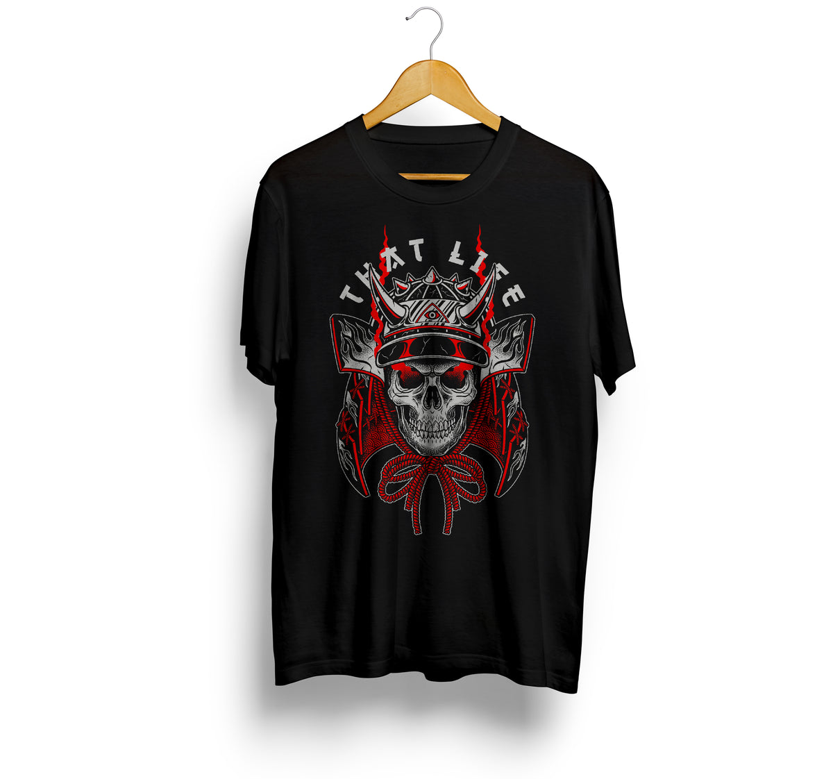 Hellbound Ronin Front Black Tee