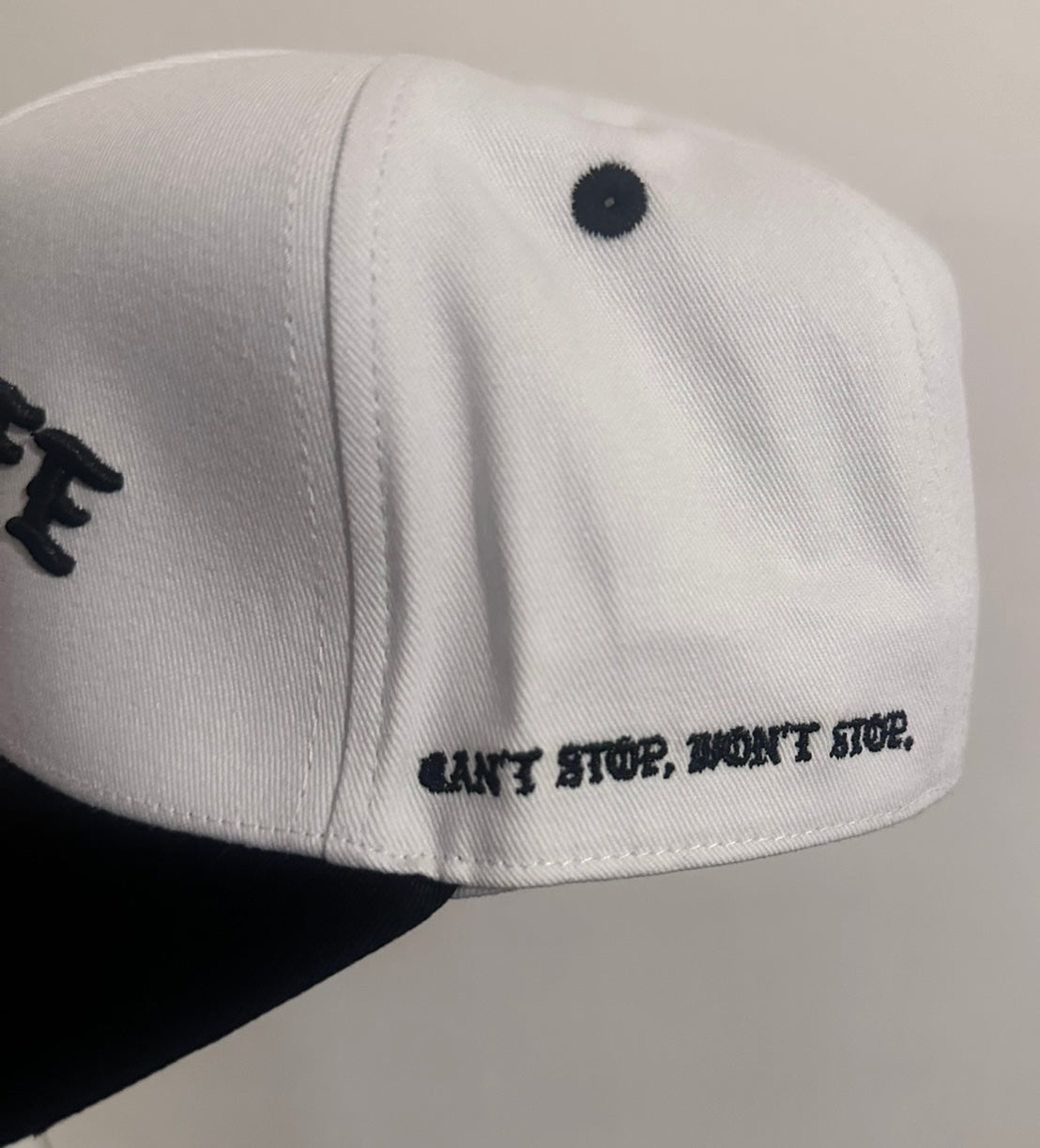 Never Settle Two Tone Curved Brim Baseball Snapback