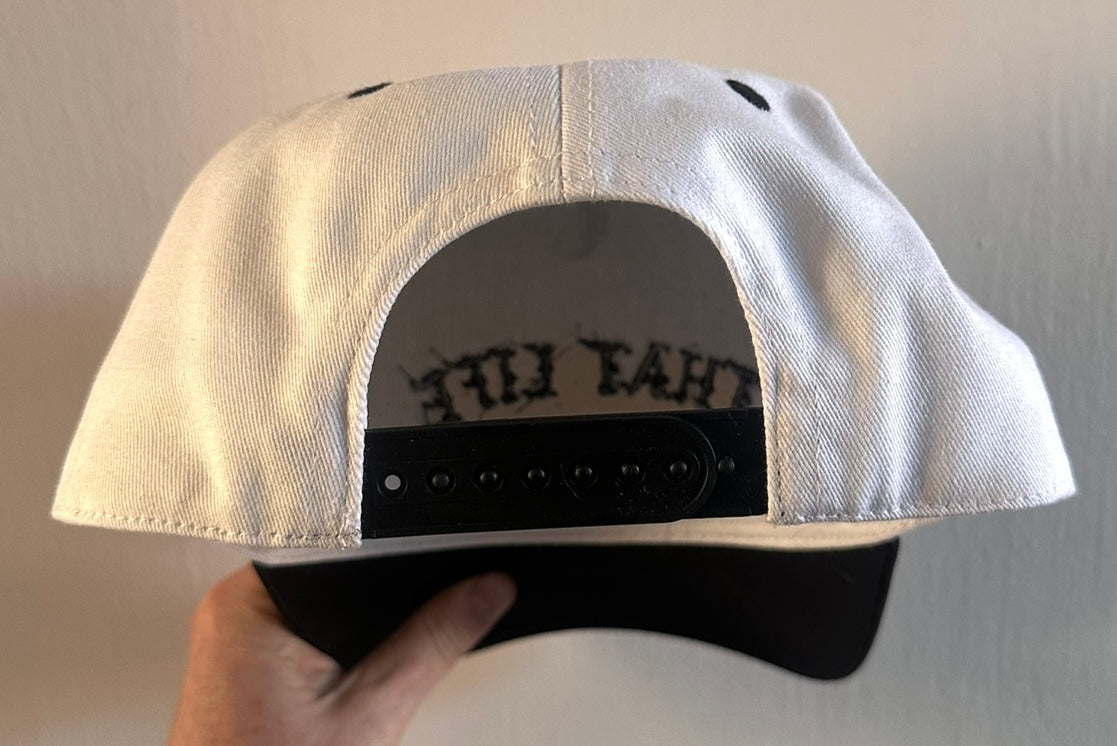 Never Settle Two Tone Curved Brim Baseball Snapback