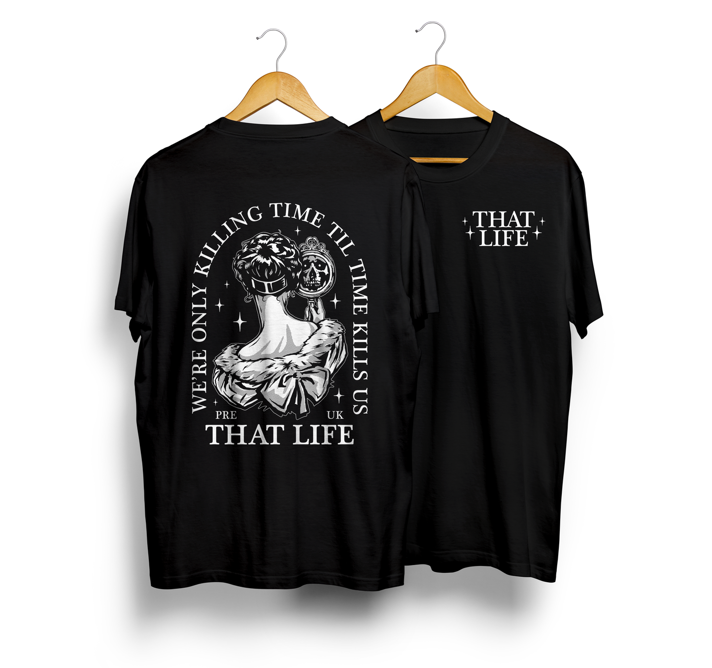 Killing Time Black Tee