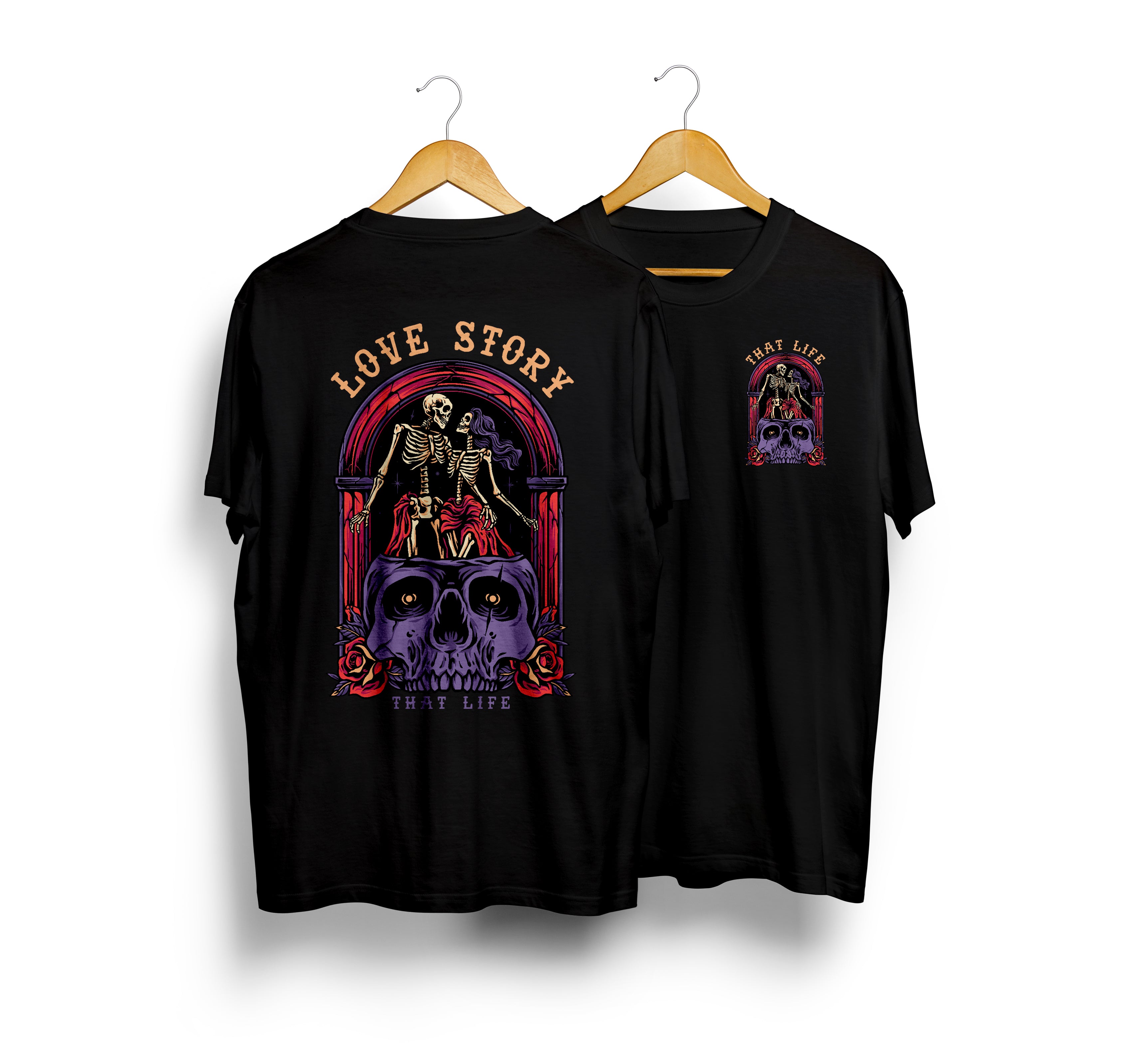 Love Story Black Tee