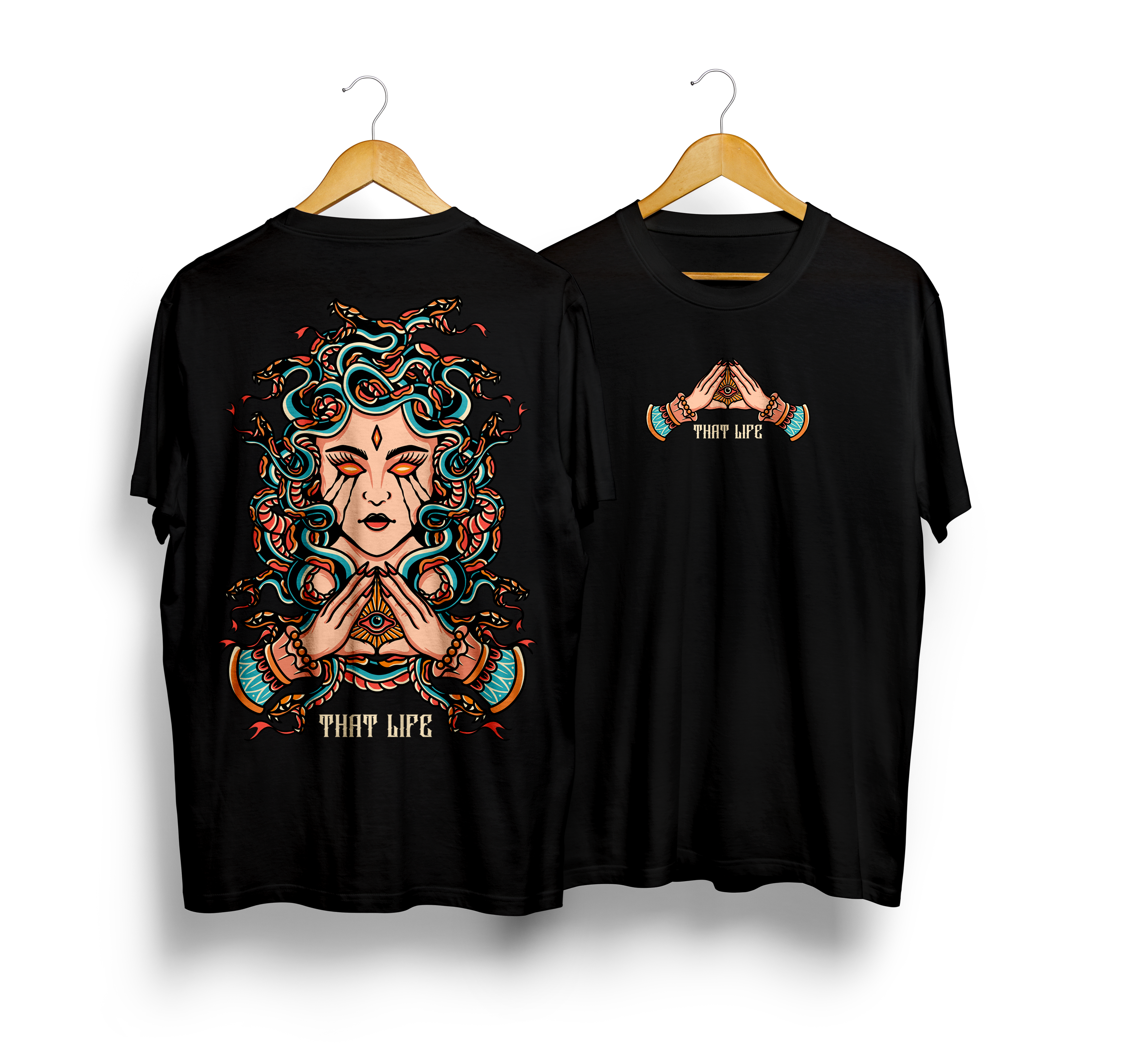Medusa Black Tee