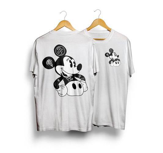 Mickey Print White Tee