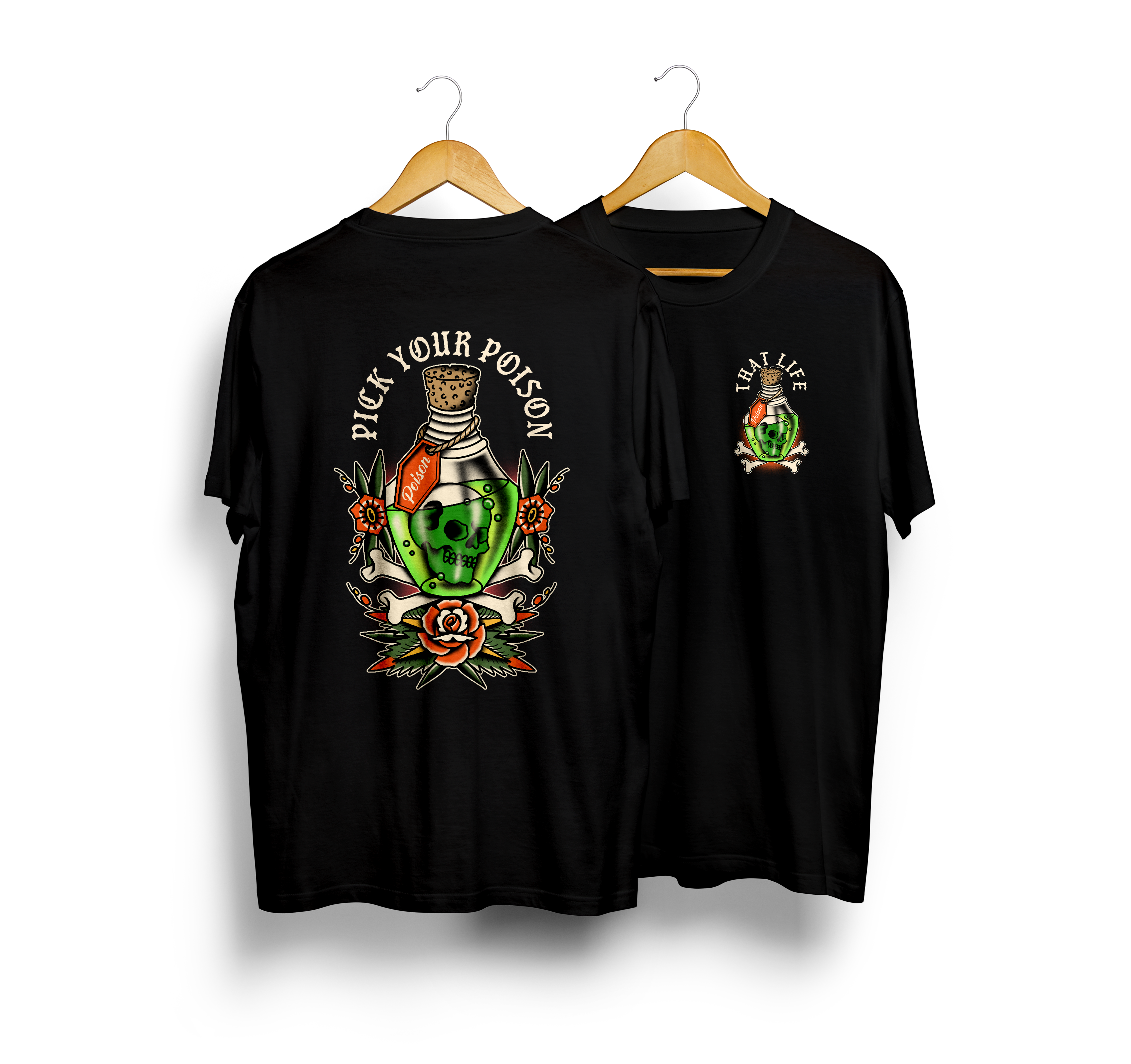 Pick Your Poison Black Tee