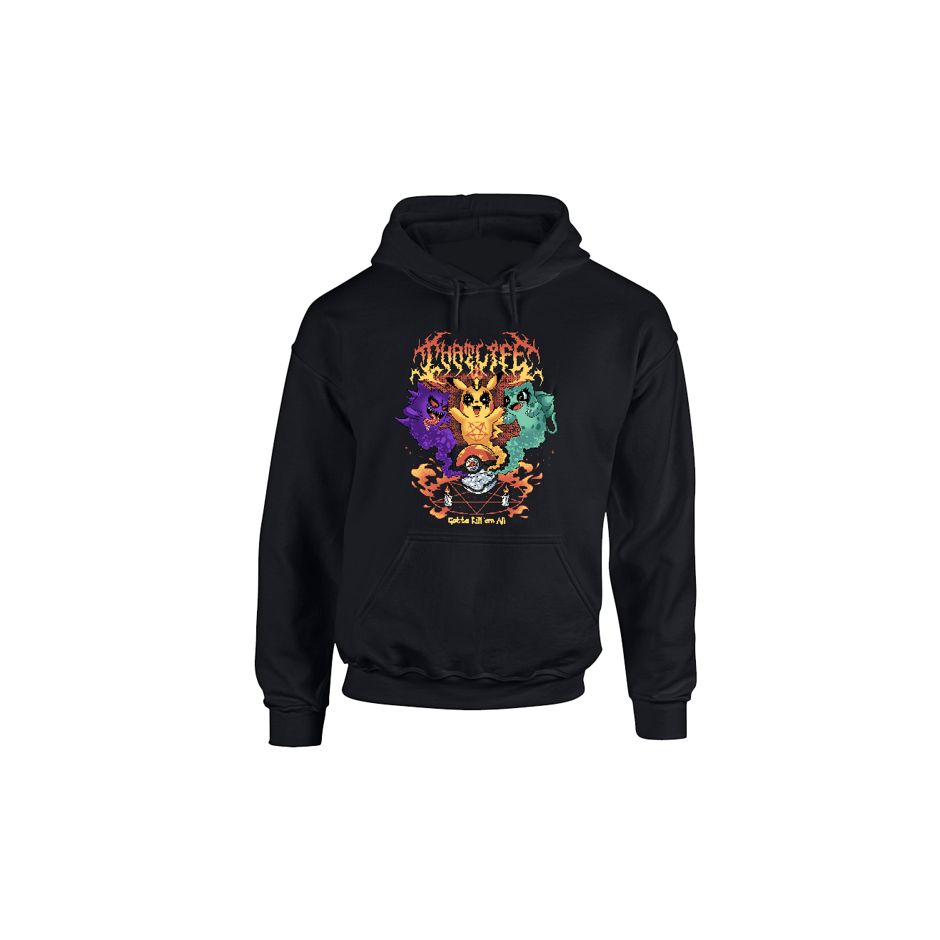 Pokedemon Black Hoodie