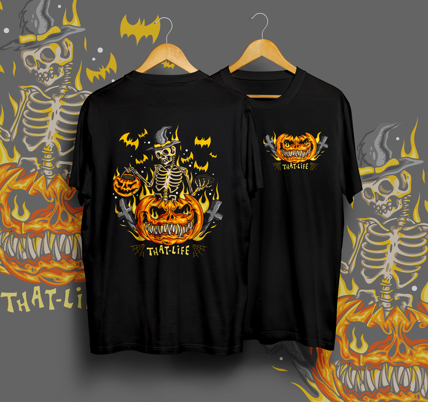 Pumpkin King Black Tee