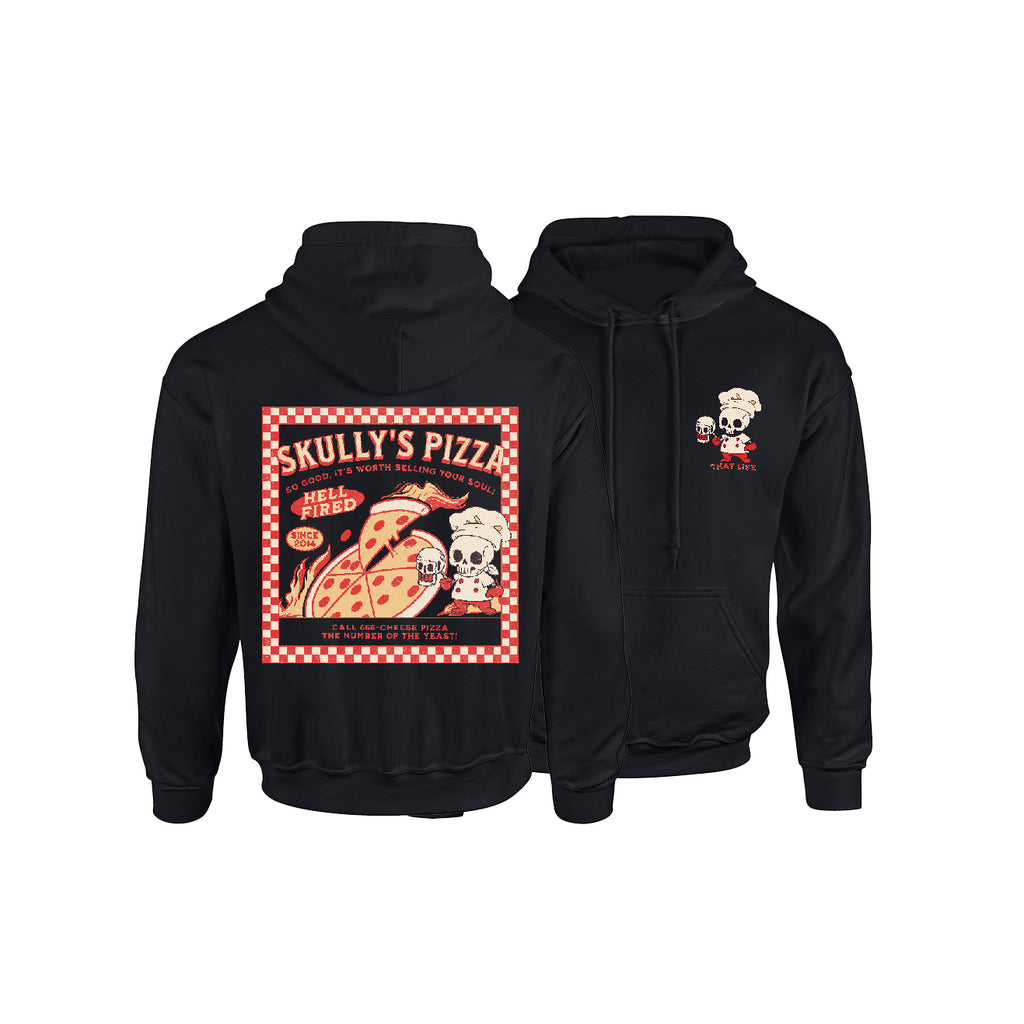Skully's Pizza Black Hoodie