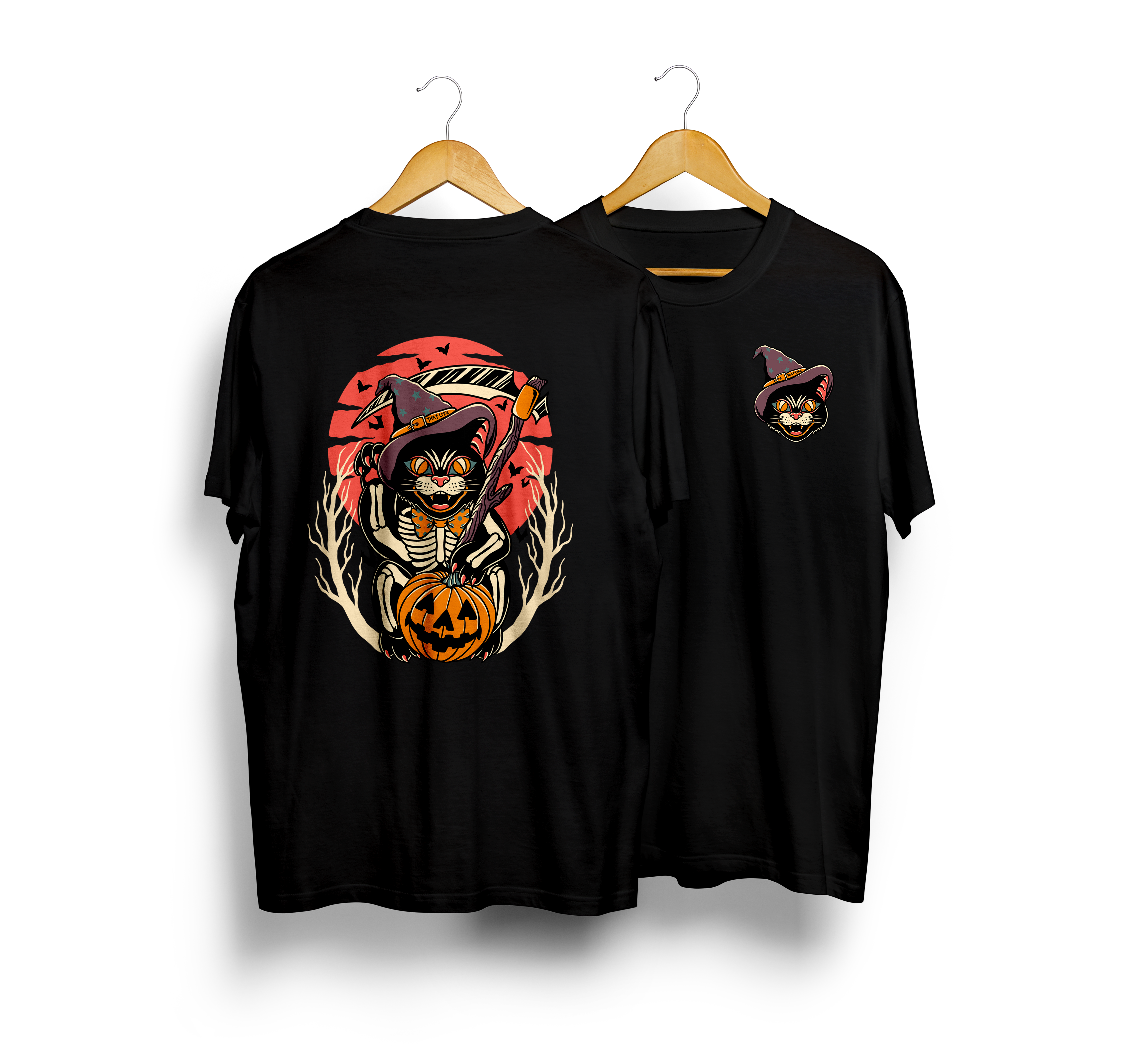 Spooky Kitty Black Tee