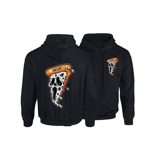 Scream Pizza Black Hoodie