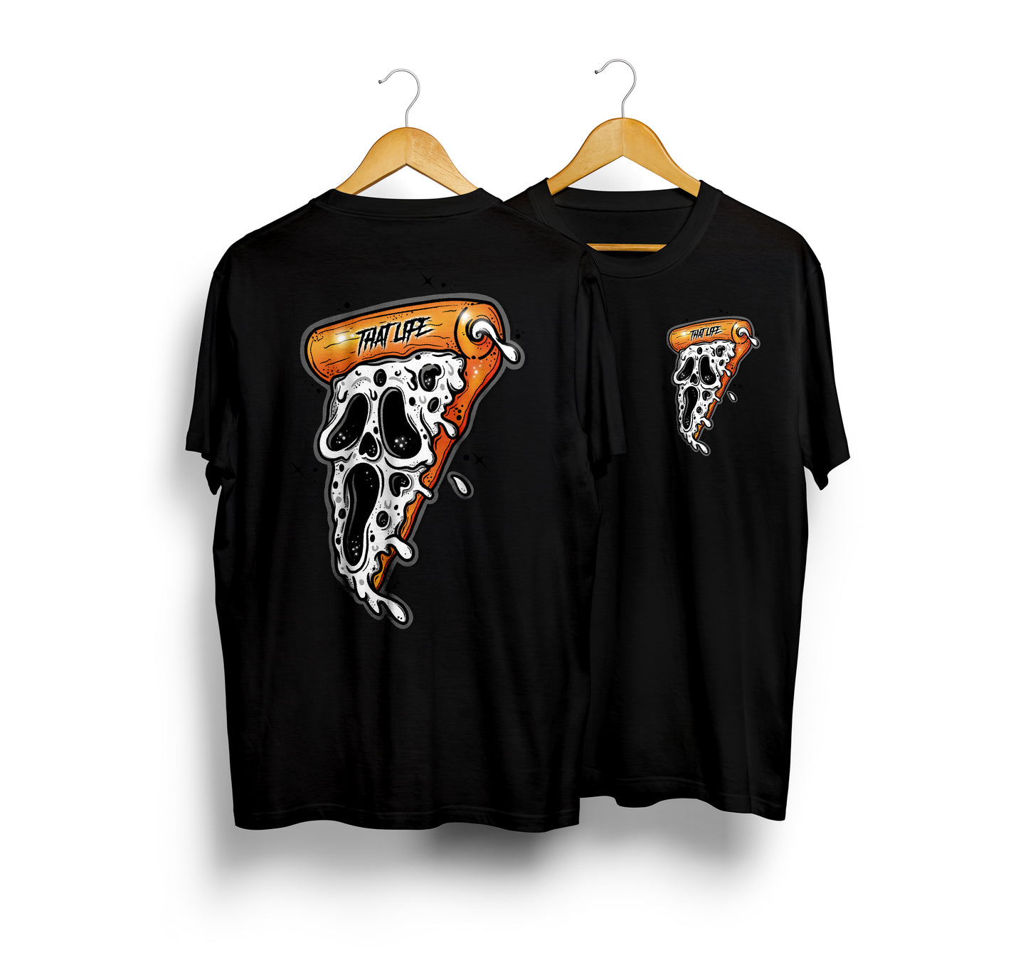 Scream Pizza Black Tee