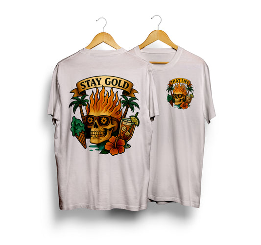 Stay Gold White Tee