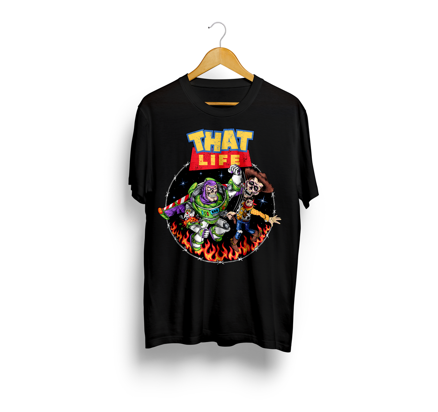 Toy Life Front Black Tee