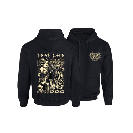 Trad Life Black Hoodie