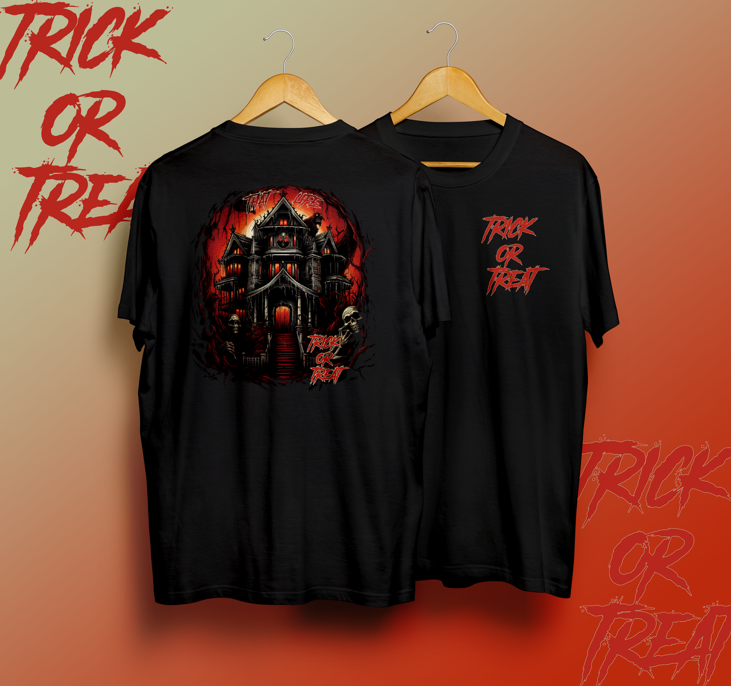 Trick or Treat Black Tee