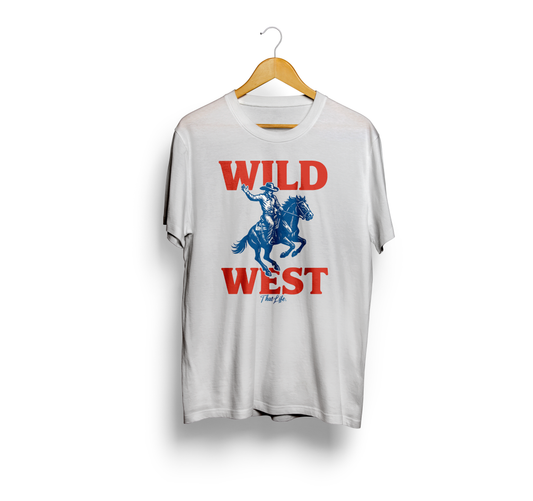 Wild West White Tee