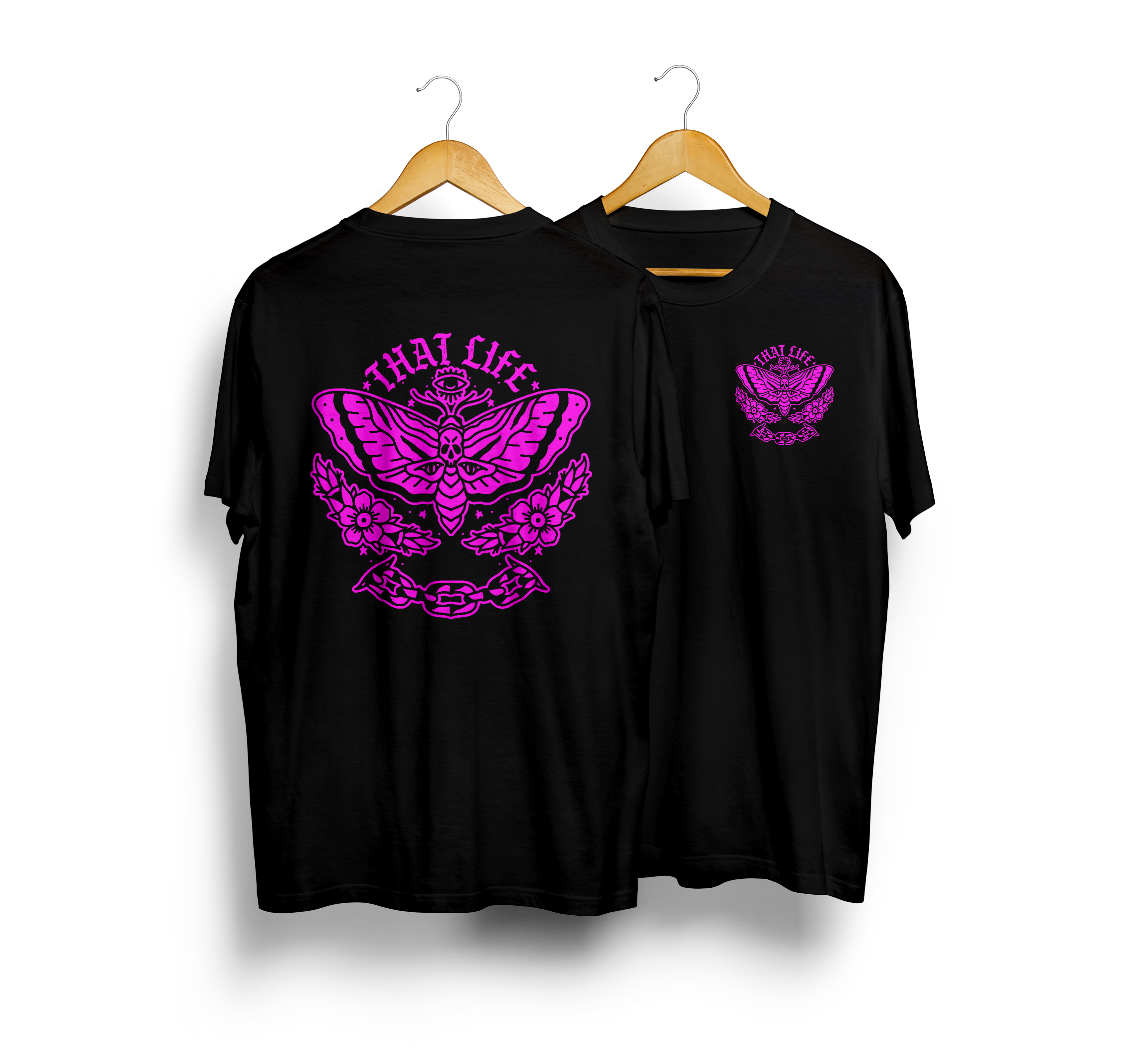Violet Metamorphosis Black Tee