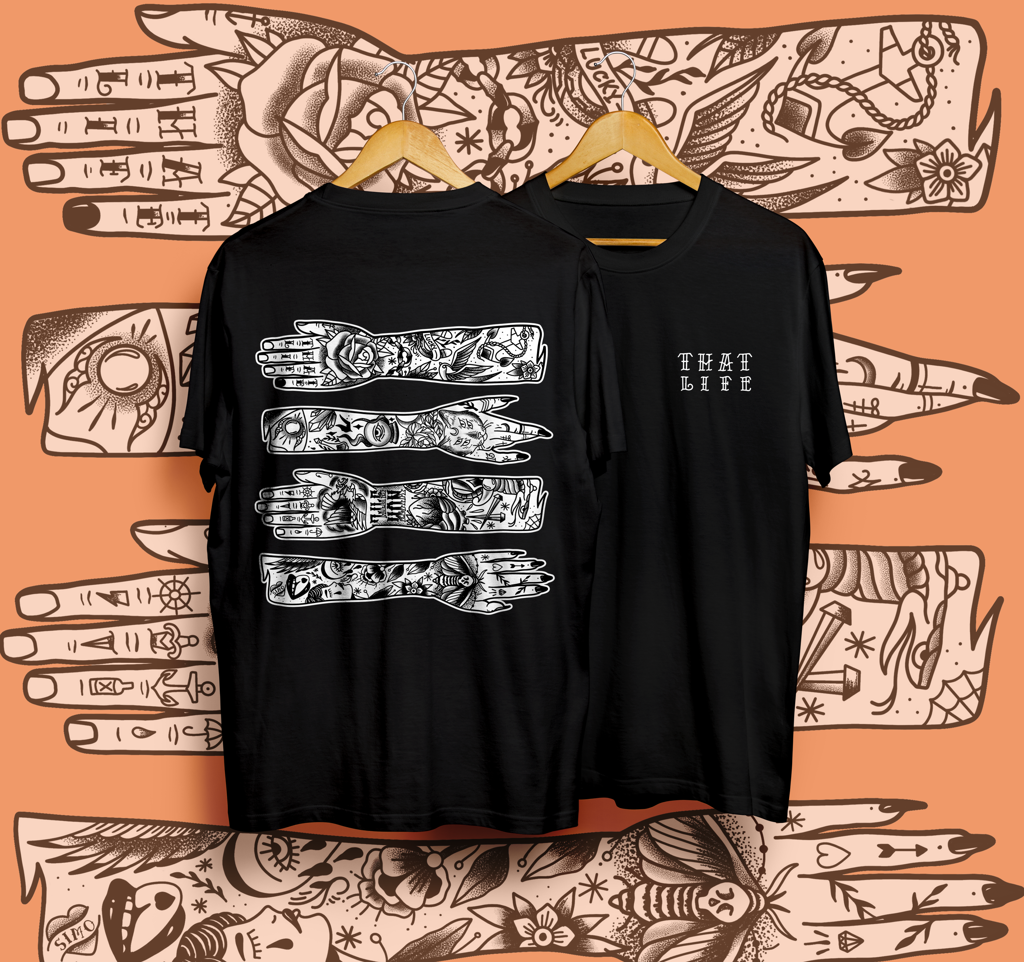 Inked 4 Life Black Tee