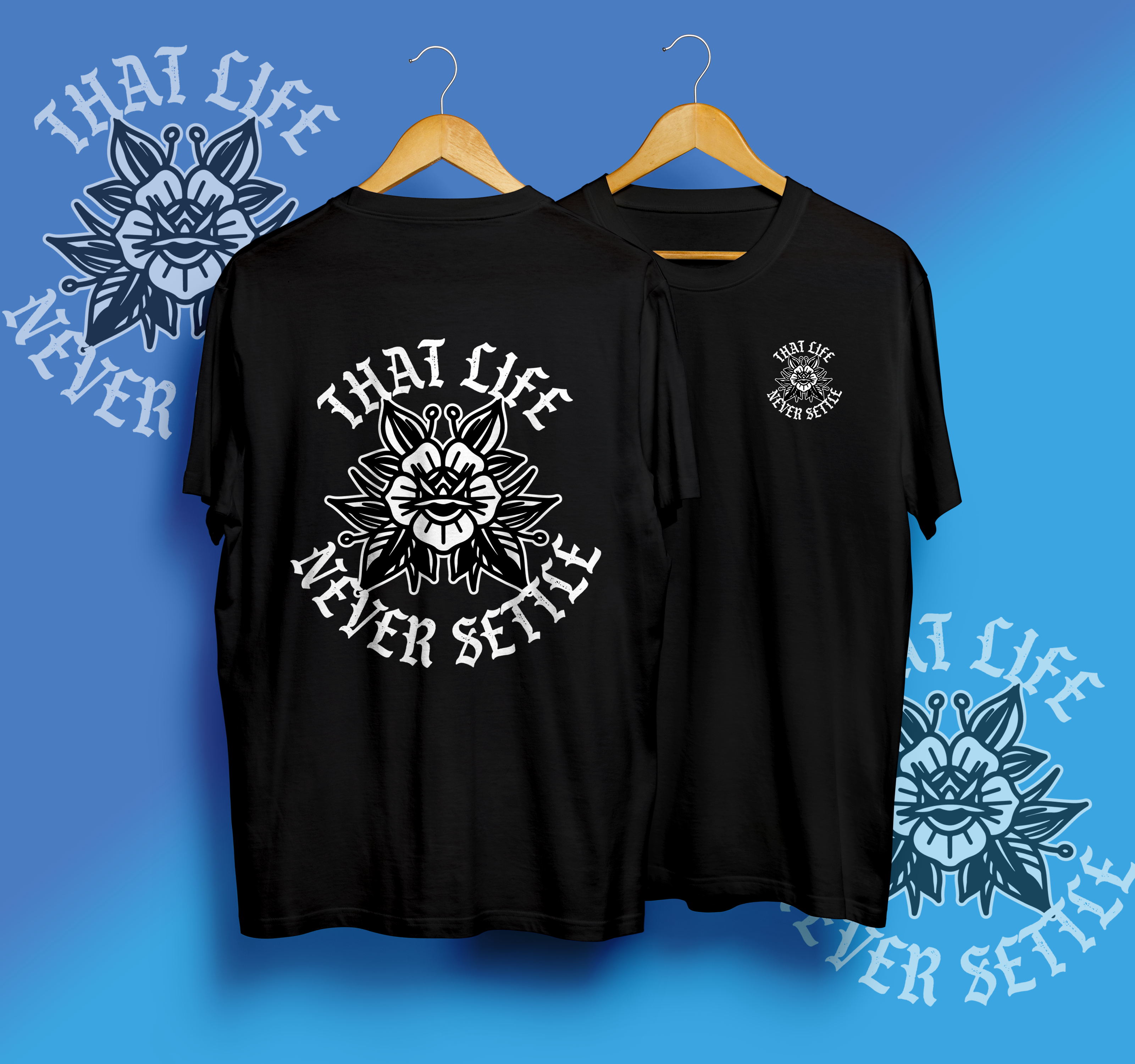 Rose of Royalty Black Tee
