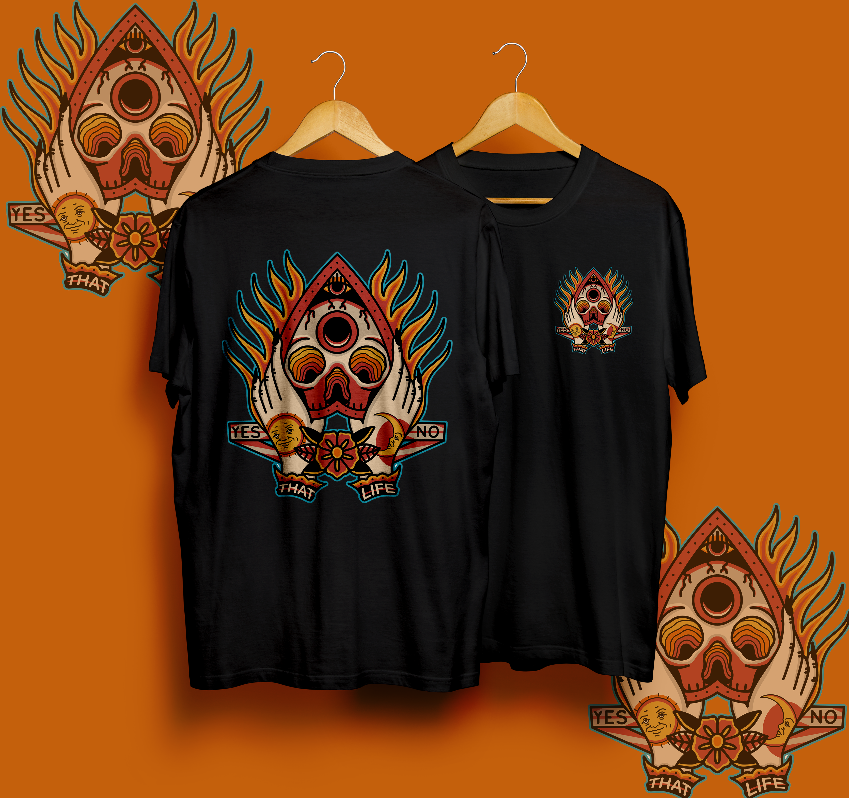 Seance and Sins Black Tee