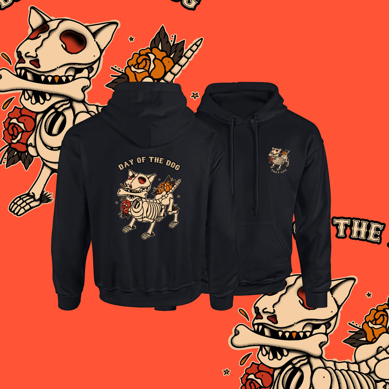 Day of the Dog Black Hoodie