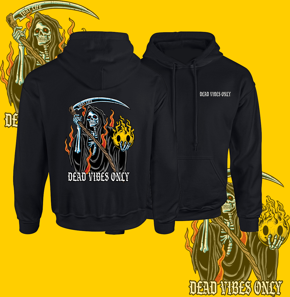 Vibes Only Black Hoodie