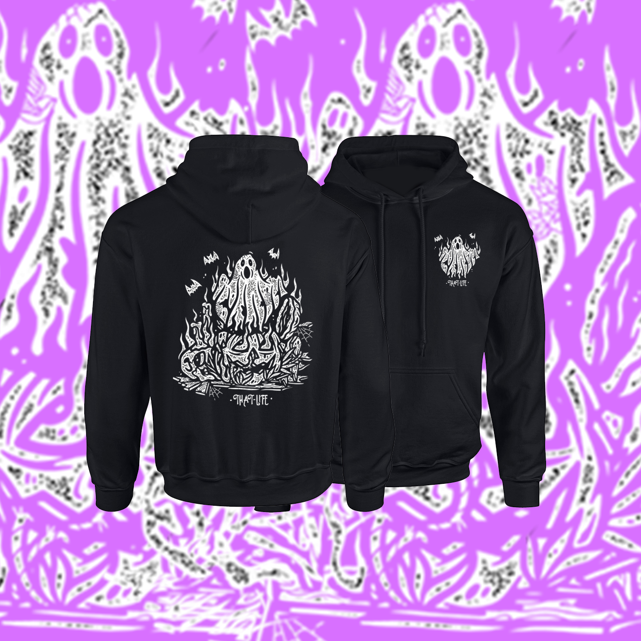 Ghost Black Hoodie