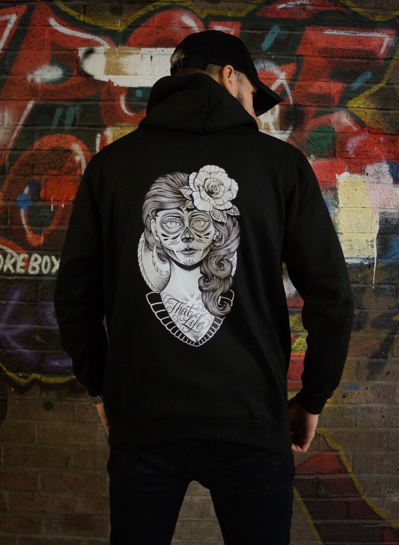 Day Of The Dead Black Hoodie
