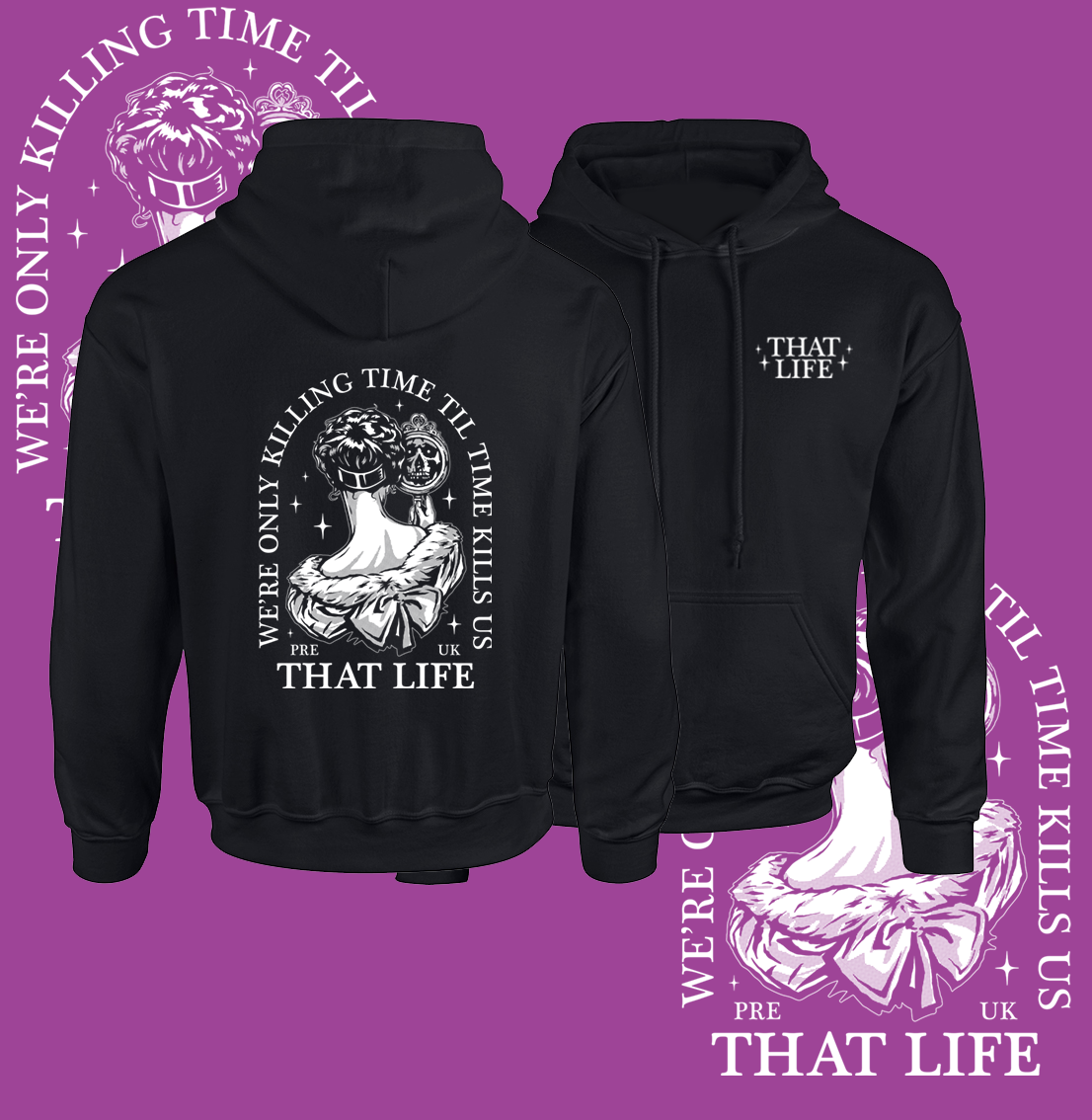 Killing Time Til Time Kills Us Black Hoodie