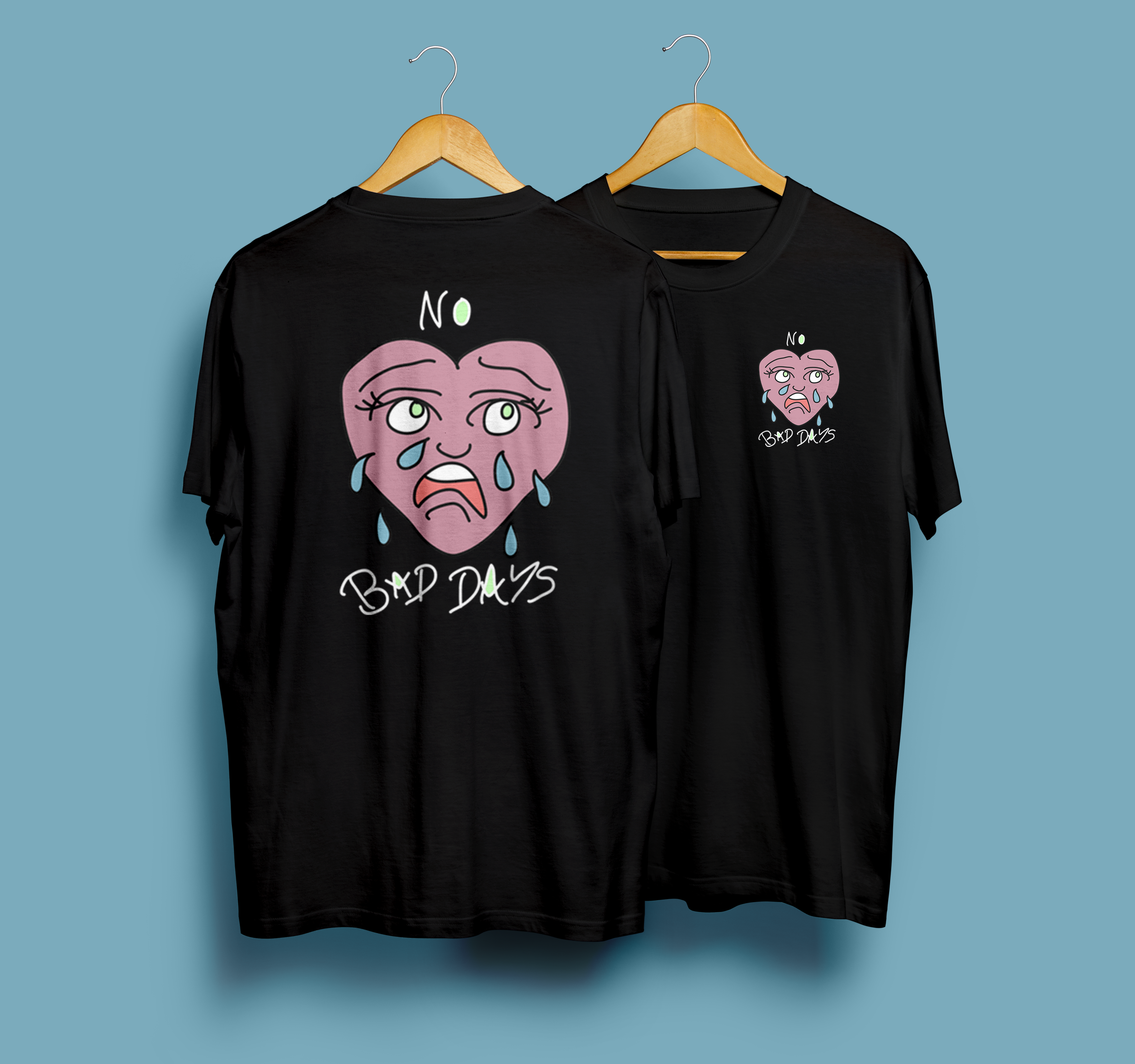 No Bad Days Black Tee